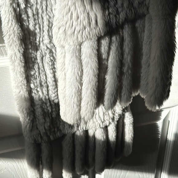 Tory Burch Rabbit Fur Fringe Scarf - Picture 16 of 16